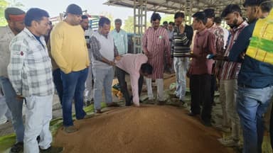 मोहन बड़ोदिया कृषि उपज मंडी में सोमवार को मसूर और सोयाबीन के भाव में आई तेजी