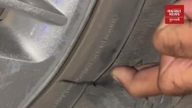 મહાનગરપાલિકાના બુદ્ધિજીવી કર્મચારીની વધુ એક કરામત...અણધડ તંત્રના કારણે 15 થી વધુ ગાડીના ટાયર ફાટ્યા