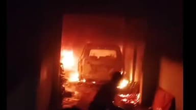 बिसवां: खुरवालिया गांव में टेंट हाउस के गोदाम में भीषण आग लगने से एक स्कॉर्पियो गाड़ी समेत लाखों का हुआ नुकसान