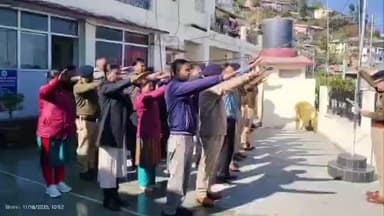 श्रीनगर: नशा मुक्त भारत अभियान की पाँचवीं वर्षगांठ पर पौड़ी पुलिस ने लिया नशामुक्ति का संकल्प