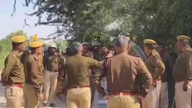 गुड़ामालानी: गुड़ामालानी की बांटा गादेवी गांव में रास्ता निकालने को लेकर पुलिस प्रशासन पहुंचा, मौके पर हंगामा देखने को मिला