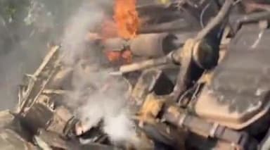 फर्रुखाबाद: ग्राम कनकौली के पास स्कूली बच्चों से भरी वैन में लगी आग, देखते-देखते बनी आग का गोला, बड़ा हादसा टला