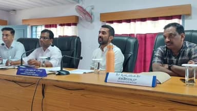 ಸೋಮವಾರಪೇಟೆ: ಪಟ್ಟಣದಲ್ಲಿ ಶಾಸಕ ಮಂತರ್ ಗೌಡ ನೇತೃತ್ವದಲ್ಲಿ ನಡೆದ ತಾಲ್ಲೂಕು ಯೋಜನೆ ಮತ್ತು ಅಭಿವೃದ್ಧಿ ಸಮಿತಿ ಸಭೆ ನಡೆಯಿತು