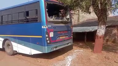 ડેડીયાપાડા: બાબદા મા અજાણ્યા શખ્સોએ સરકારી બસના કાચ તોડ્યા