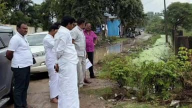 விழுப்புரம்: விழுப்புரம் நகரம், VGP நகரில், மழைநீர் வடிகால் பணியை பார்வையிட்டு ஆய்வு மேற்கொண்டார் சட்டமன்ற உறுப்பினர்