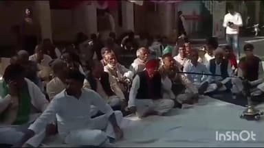 मुज़फ्फरनगर: चकबंदी विभाग किसानों का शोषण कर रहा है, धरना प्रदर्शन जारी