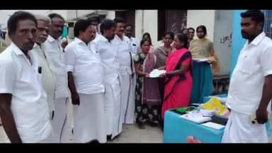 வேப்பந்தட்டை: வேப்பந்தட்டை பகுதியில் வாக்காளர் பட்டியல் சிறப்பு தீவிர திருத்தம், அதிமுக மாவட்ட செயலாளர் ஆய்வு