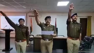 हल्द्वानी: SSP के निर्देशन में पुलिस अधिकारियों ने नशा मुक्त भारत अभियान के तहत समाज को नशा मुक्त बनाने की ली शपथ