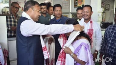 টিংখং: টিংখাঙৰ বিধায়ক কাৰ্যালয় যুৱ মৰ্চা, টিংখাং মণ্ডল সমিতিৰ বিষয়ববীয়া সকলক সম্বৰ্ধনা জনাই মন্ত্ৰী বিমল বৰাই