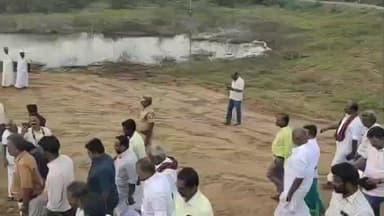 திருப்பத்தூர்: மணிமுத்தாற்றில் வடமாவளி அணைக்கட்டு புதுப்பிப்பு பணிக்கு அமைச்சர் அடிக்கல் நாட்டு விழா