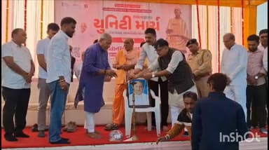 રાધનપુર: નોરતા તલપદ ગામથી નિકળેલ પદયાત્રામાં યુવાનો જોડાયા