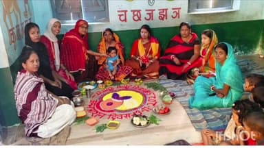 कोढ़ा: रौतारा बंजारा टोला आंगनबाड़ी केंद्र में राष्ट्रीय पोषण अभियान के तहत अन्नप्राशन दिवस मनाया गया