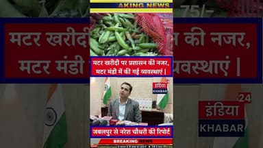 मटर खरीदी पर प्रशासन की नजर, मटर मंडी में की गई व्यवस्थाएं |