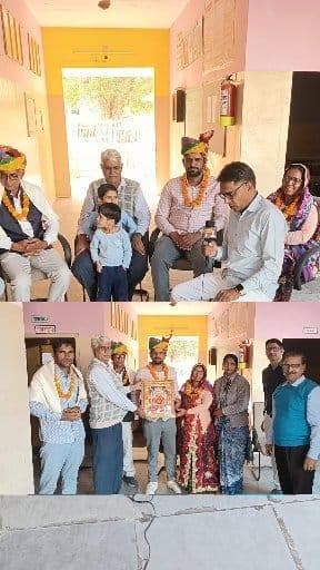 गांव छाबड़ी मीठी निवासी विजयपाल गोदारा बने SDM, रतनगढ की मकड़ीनाथ स्कूल में हुआ भव्य स्वागत अभिनंदन,,,#SDM_रतनगढ़