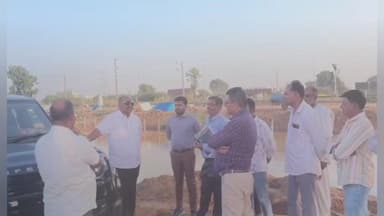 ભચાઉ: કચ્છ કલેક્ટર આનંદ પટેલે રામદેવપીર નજીક વાઢીયા સબ બ્રાન્ચ કેનાલનું નિરિક્ષણ કર્યું