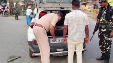 चेहराकलां: विधानसभा चुनाव को लेकर कटहरा पुलिस सड़क मार्ग पर लगातार कर रही है वाहनों की जांच