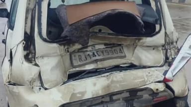 सोरांव: ट्रक ने चार पहिया वाहन में मारी टक्कर, पति की मौत और पत्नी घायल, परिजनों में मचा कोहराम