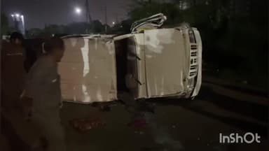 રાજકોટ પૂર્વ: શહેરના  પોપટ પરા સ્મશાન ગૃહ નજીક બોલેરો કાર ચાલકે અકસ્માત સર્જી ફરાર