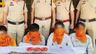 रोहतक: रोहतक पुलिस मुठभेड़ में पकड़े गए चार आरोपियों की फोटो जारी, सभी सांपला के, पुलिस कर रही पूछताछ