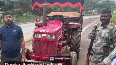 दुमका: जिला खनन विभाग ने हरिपुर और भुरभुरी पुल के पास अवैध बालू ले जा रहे दो ट्रैक्टर ज़ब्त किए