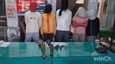 पालीगंज: परियो व सिकंदरपुर गांव में छापेमारी, पुलिस ने राइफल, देसी कट्टा व कारतूस के साथ पांच अभियुक्तों को किया गिरफ्तार