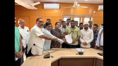 ઉમરાળા: ઉમરાળા કોંગ્રેસ દ્વારા ખેડૂતોને થયેલ પાક નુકસાન અંગે આવેદન પાઠવ્યું