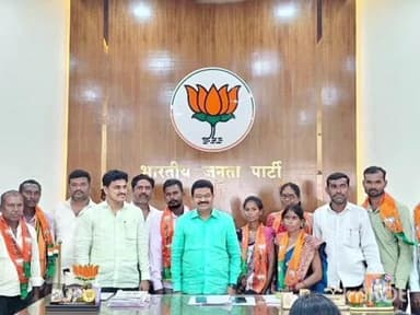 जिवती: पाटण येथे शेकडो कार्यकर्त्यांचा भाजपमध्ये प्रवेश