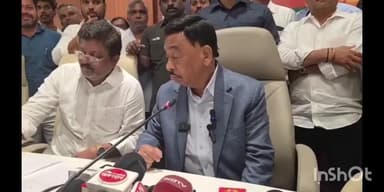 रत्नागिरी: महायुती अथवा स्वबळाचा अधिकार पालकमंत्र्यांना नाही- खा.नारायण राणे यांचा वक्तव्य.