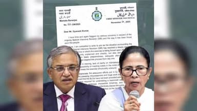 কলকাতা: এসআইআর প্রক্রিয়া নিয়ে ফের সরব মমতা, প্রধান নির্বাচন কমিশনারকে চিঠি