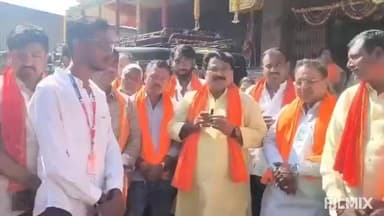 भोकर: प्रचाराच्या शुभारंभ प्रसंगी शिवसेनेचे नगराध्यक्ष पदाचे उमेदवार किन्हाळकर यांनी दिली प्रतिक्रिया