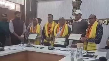 मसूदा: मसूदा विधानसभा क्षेत्र के 104 के चार बीएलओ को वीडियो कांफ्रेंस के द्वारा किया गया सम्मानित