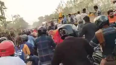 मुरादाबाद: कटघर थाना क्षेत्र में गन्ने से भरी ट्रैक्टर ट्रॉली पलटी, मैकेनिक की हुई मौत, सड़क पर लगा लंबा जाम