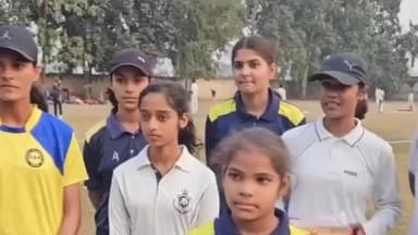 करनाल: गंगसीना की बेटी सुमन संधू का हरियाणा महिला क्रिकेट टीम में चयन, अकादमी में खुशी मनाई गई