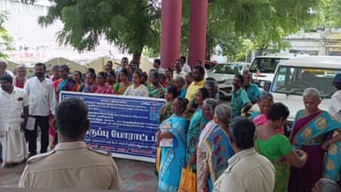 சாத்தூர்: ஊராட்சி ஒன்றிய அலுவலக வளாகத்தில் மாற்றுத்திறனாளிகளுக்கு 100 நாள் வேலை வழங்க வேண்டும் தொகுப்பு வீடுகள் கோரி காத்திருப்பு போராட்டம்