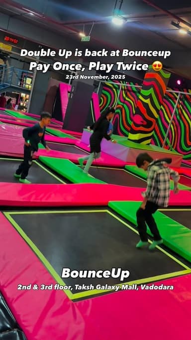 23 Nov 2025 📍 - BounceUp, 2nd & 3rd floor, Taksh Galaxy Mall,
Vadodara
.
.
#vadodara_sanskarinagri #vadodara #baroda #v...