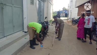 நாட்றாம்பள்ளி: பச்சூர் விஐபி நகர் பகுதியில் வீட்டில் புகுந்த சுமார் 3அடி நீளமுள்ள கட்டுவீரியன் பாம்பை லாவகமாக பிடித்த தீயணைப்பு துறையினர்