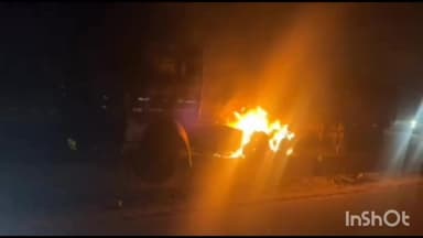 बनेड़ा: बेरा के समीप नेशनल हाईवे पर चलते ट्रेलर में लगी भीषण आग, चालक ने कूदकर बचाई जान, फायर ब्रिगेड ने आग पर पाया काबू