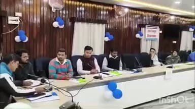 भभुआ: भभुआ मुंडेश्वरी सभाकक्ष में सरदार पटेल की 150वीं जयंती के उपलक्ष्य में आयोजन को लेकर पदाधिकारी ने की प्रेसवार्ता