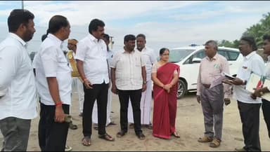 தஞ்சாவூர்: மாநகராட்சி சார்பில் ரூ. 6.50 கோடி மதிப்பில் அமைக்கப்படும் சாலை: தஞ்சாவூர் மேயர் சண்.ராமநாதன் பார்வையிட்டு ஆய்வு