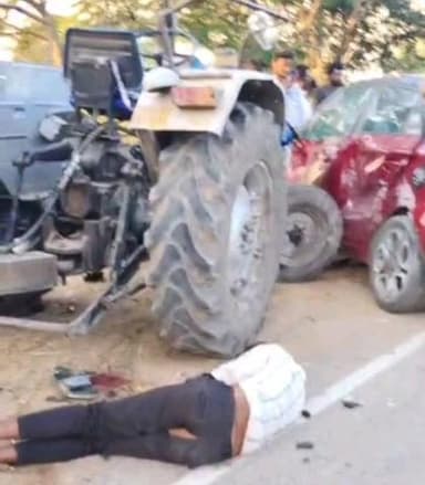 నారాయణపేట్: గూడూరు గ్రామ శివారులో కారు బైకు డి ఒకరి మృతి