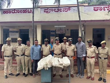 ಹಾರೋಹಳ್ಳಿ: ತೋಕಸಂದ್ರ ಗ್ರಾಮದ ಜಮೀನಿನಲ್ಲಿ ಬೆಳೆಯಲಾಗಿದ್ದ 5 ಕೆ.ಜಿ 320 ಗ್ರಾಂ ಗಾಂಜಾ ವಶ