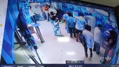 குடியாத்தம்: குடியாத்தம்/வேலூர் சாலையில் உள்ள SBI ஏடிஎம் மையத்தில் நூதன முறையில் பத்தாயிரம் ஆபீஸ் சிசிடிவி காட்சிகள் வெளியாகி பரபரப்பு