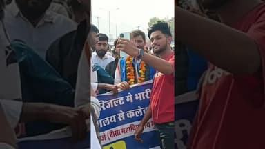 NSUI राजस्थान प्रेसिडेंट विनोद जाखड़ का प्रदर्शन #satyawadimedia #dausaviralvideo #thesatyawadishow