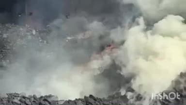 जैतपुर: SECL प्रबंधन की लापरवाही: बघवार अंडरग्राउंड माइंस के बंकर कोल यार्ड में जल रहा कोयला