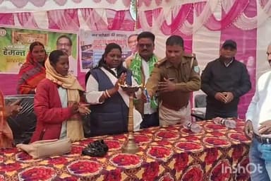 नवा बाज़ार: सेवा के अधिकार सप्ताह के तहत कुंम्भी कला पंचायत के दुर्गा माइंस परिसर में शिविर लगा