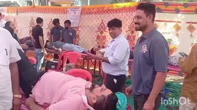 ઉધના: સુરત: શ્રી સંત સેના નાભિક (નાયી) સમાજ યુવા મંચ દ્વારા મેગા રક્તદાન શિબિરનું આયોજન