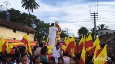 ತೀರ್ಥಹಳ್ಳಿ: ನಾಡಗೀತೆ ನೂರರ ಸಂಭ್ರಮ:ತೀರ್ಥಹಳ್ಳಿಯಲ್ಲಿ ಸಂಭ್ರಮಾಚರಣೆ