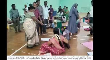 நாகப்பட்டினம்: மாவட்ட விளையாட்டு மைதானத்தில் மாற்றுத்திறனாளி மாணவ மாணவியர்களுக்கு ஓவியப்போட்டி மாவட்ட வருவாய் அலுவலர் தொடங்கி வைத்தார்