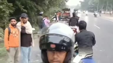 सकरा: सकरा अशोका होटल के पास NH-28 पर खड़े ट्रक में बाइक सवार ने मारी टक्कर, पुलिस जांच में जुटी