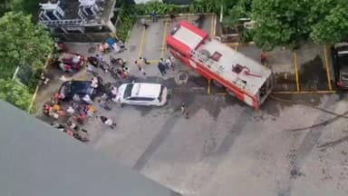 திருப்போரூர்: கேளம்பாக்கம் பகுதியில் உள்ள தனியார் அதுக்குமாடி குடியிருப்பில் 7 வது மாடியில் திடீரென தீ விபத்து